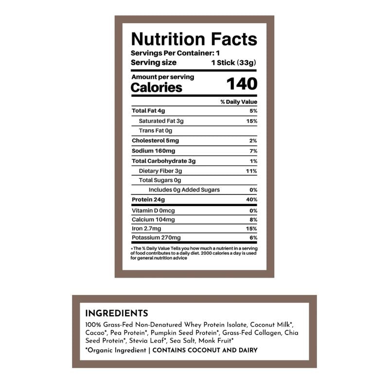 Chocolate Protein Powder - Individual Stick