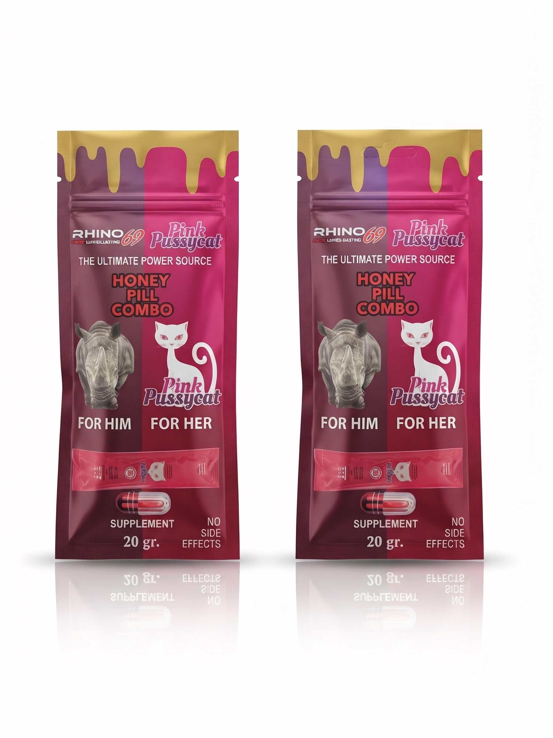 His and hers Pill/honey combo box